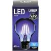 Feit Electric A19/TR/LED/6 25W Equivalent Dimmable Clear Glass Filament Colored LED Light Bulbs, Red, 6-Pack, 2.4″ D x 4″ H(Blue)