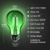 Feit Electric A19/TR/LED/6 25W Equivalent Dimmable Clear Glass Filament Colored LED Light Bulbs, Red, 6-Pack, 2.4″ D x 4″ H(Green)