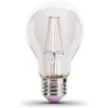Feit Electric A19/TR/LED/6 25W Equivalent Dimmable Clear Glass Filament Colored LED Light Bulbs, Red, 6-Pack, 2.4″ D x 4″ H(Purple)