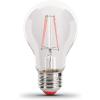 Feit Electric A19/TR/LED/6 25W Equivalent Dimmable Clear Glass Filament Colored LED Light Bulbs, Red, 6-Pack, 2.4″ D x 4″ H(Red)