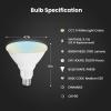 Feit Electric A21 100W LED Light Bulb, 100W Equivalent, Dimmable, Color Selectable 6-Way, 5CCT, E26 Medium Base, 90CRI, 1600 Lumens, 22-Year Life, Damp Rated LED Lightbulb, OM100DM/6WYCA/2, 2 Pack(PAR38)
