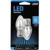 Feit Electric BPC7/B/LEDG2/2/6 7W Equivalent 0.5 Watt Candelabra Base Holiday Party Decorative LED C7 Light Bulb, 2.15″ H x 1″ D, Blue, 12(Blue)