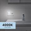 Feit Electric BPC7/LED 0.6 Watt Non Dimmable C7 Candelabra Base, Clear, LED Night Light Bulb, 2-Bulb, 4000K Cool White(Clear)