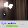 Feit Electric BPC7/LED 0.6 Watt Non Dimmable C7 Candelabra Base, Clear, LED Night Light Bulb, 2-Bulb, 4000K Cool White(Clear)
