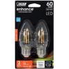Feit Electric BPETC60/927CA/FIL BPETC60927CAFIL/2/RP Performance led, 3.5″H x 1.7″D, Product Specific, 2 Piece(2700k Soft White)