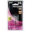 Feit Electric BPQ20/8.6 20-Watt T4 JCD Halogen Bulb with Bi-Pin Base, Clear, 3000K Warm White, 1.8″ H x 0.6″ D (BPQ20/8.6/RP)