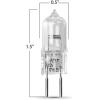 Feit Electric BPQ50T4/RP 50-Watt T4 JC Halogen Bulb with Bi-Pin Base, Clear(1 Count (Pack of 2))