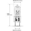 Feit Electric BPXN20/G8/RP Xenon 20-Watt Halogen T4 Light Bulb, Dimmable with G8 Base Code, Warm White(1 Count (Pack of 1))