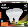 Feit Electric BR40 LED Light Bulbs, 65W Equivalent, Dimmable, E26 Medium Base, 850 Lumens, 2700K Soft White, 120V, 90 CRI, 22.8 Years Lifetime, Frosted Bulbs, Damp Rated, 12 Pack, BR40DM/927CA/2/6(2700k Soft White)