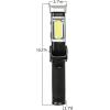 Feit Electric Compact Handheld LED Work Light Flashlight with 250/500 Lumens Ultra Bright, Magnetic Base, Hanging Hook, 6500K Daylight, Foldable and Rechargeable Handheld Flood Light – WORK500BAT(Black)