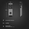 Feit Electric Doorbell Camera, 2.4 GHz WiFi, No Hub, Two-Way Audio, Motion Detection, Night Vision, 1080p HD, Micro SD Card Storage, Wireless Chime Included, Hardwired, CAM/Door/WiFi(Black)