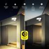 Feit Electric Dusk to Dawn Hardwired LED White Security Floodlight, 5000 Lumens, 3CCT Adjustable Color Temperature Flood Light, 3 Head, 3000K, 4000K, 5000K, LED Outdoor Lights, S10.5TFL/3CCT/DD/WH(No Size)