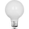 Feit Electric Enhance LED G25 Glass Filament Globe Bulb, 5CCT Adjustable White (Soft to Daylight), Dimmable, 90+ CRI, 60W Equivalent, Decorative Light for Vanity & Pendant, G2560W/5CCTCAFIL/2, 2 Pack