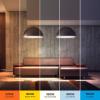 Feit Electric Enhance LED G25 Glass Filament Globe Bulb, 5CCT Adjustable White (Soft to Daylight), Dimmable, 90+ CRI, 60W Equivalent, Decorative Light for Vanity & Pendant, G2560W/5CCTCAFIL/2, 2 Pack