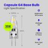 Feit Electric G4 LED Bulb, Dimmable, 20W Equivalent, 12V, 3000K Warm White, 170 Lumens, 10,000 Hours, Halogen Bulb Replacement Capsule, BP20G4/830/LED/6, 6-Pack(Blue)