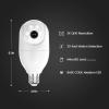 Feit Electric Indoor Security Camera with Motion Detection, 30ft. Night Vision, 360° Adjustable Head, 2.4GHz WiFi, 2-Way Audio, 1080p HD, Works with Alexa & Google Asst, Plug-in, White – CAM1/WIFI(White)