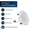 Feit Electric LED 4 Inch Recessed Lights Retrofit with E26 Adaptor, High Output 75W Equivalent 1000 Lumens, 4in Retrofit Downlights Dimmable, 50,000 Hours, 5000 CCT, 6 Pack, LEDR4XHO/950CA/6(5000k Daylight)