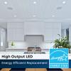 Feit Electric LED 4 Inch Recessed Lights Retrofit with E26 Adaptor, High Output 75W Equivalent 1000 Lumens, 4in Retrofit Downlights Dimmable, 50,000 Hours, 5000 CCT, 6 Pack, LEDR4XHO/950CA/6(Daylight)
