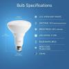 Feit Electric LED BR30 Light Bulbs, 65W Equivalent, Dimmable, 10 Year Life, 650 Lumens, 2700K Soft White, E26 Base Recessed Can Light Bulbs, Flood Light Bulbs, Damp Rated, 12 Pack, BR30DM/10KLED/MP/12(2700k Soft White)