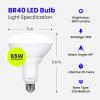 Feit Electric LED BR40 Bulbs, Dimmable, 65W Equivalent, 10 Year Life, 850 Lumens, E26 Base, 2700k Soft White, Flood Lights, Recessed Can Light Bulbs, Damp Rated, UL Listed, 6 Pack, BR40DM/10KLED/2/3(2700k Soft White)