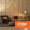 Feit Electric LED Clear A19 Medium Base Light Bulb – 40W Equivalent – 15 Year Life – 450 Lumen – 2700K Soft White – Dimmable | 4-Pack(40-Watt LED)