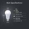 Feit Electric LED Color Changing Light Bulb – A19 with an E26 Medium Base Light Bulb – 60W Equivalent – 15 Year Life(1 Count (Pack of 1))