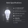 Feit Electric LED Color Selectable Timer Intellibulb – A19 with an E26 Medium Base Light Bulb – 60W Equivalent – 15 Year Life – 800 Lumen – 2700K Soft White and 5000K Daylight(A19 + Timer)