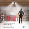 Feit Electric LED Garage Ceiling Light with Camera, Smart Security Garage Light WiFi 2.4GHz, Screw-in E26 Base, Motion Sensor, Two-Way Audio, Video Motion Notifications, 12,000 Lumens, 5000K Dimmable