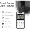 Feit Electric LED Garage Ceiling Light with Camera, Smart Security Garage Light WiFi 2.4GHz, Screw-in E26 Base, Motion Sensor, Two-Way Audio, Video Motion Notifications, 12,000 Lumens, 5000K Dimmable