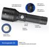 Feit Electric LED Long Range Flashlight, 600 Lumens, 3 Light Modes, 1/4 Mile Zoom, Rechargeable, Waterproof, and Weather-Resistant for Outdoor Adventures and Emergency Kits, FLR600/LT/FLEX(2000 Lumens)