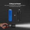 Feit Electric LED Long Range Flashlight, 600 Lumens, 3 Light Modes, 1/4 Mile Zoom, Rechargeable, Waterproof, and Weather-Resistant for Outdoor Adventures and Emergency Kits, FLR600/LT/FLEX(600 Lumens)