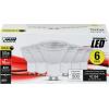 Feit Electric LED MR16 Track Light Bulb, 50W Equivalent, Dimmable, Recessed Lighting Bulb, GU10 Base, CRI 80, 500 Lumens, 5000K Daylight, 11,000-Hour Lifetime, MR16GU105005K10KLED6, 6-Pack(3000k Warm White)
