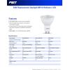 Feit Electric LED MR16 Track Light Bulb, 50W Equivalent, Dimmable, Recessed Lighting Bulb, GU10 Base, CRI 80, 500 Lumens, 5000K Daylight, 11,000-Hour Lifetime, MR16GU105005K10KLED6, 6-Pack(5000k Daylight)