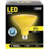 Feit Electric LED PAR38 Medium E26 Base Party and Holiday Light Bulb – 6.5 Watts – 10 Year Life – 400 Lumen – Green – Non-Dimmable | 1-Pack(Yellow)