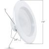 Feit Electric LED Recessed Downlight, fit Most 5-6″ Housing Cans, Baffle Trim, Dimmable, 75W Equivalent 10.2W, 925 LM Retrofit kit, 75 Watt, 2700K Soft White, 6-Pack LEDR56B/927CA/MP/6(2700K)