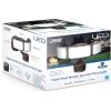 Feit Electric LED Security Light with Motion Sensor and Dusk to Dawn, Outdoor 46W Flood Light, Adjustable 3 Head, Wall Mount, 5000 Lumens, 5000k Daylight, Hardwired, Black S10.5TFL/850/MOT/BZ(Black)