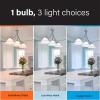 Feit Electric LED Three-Color Selectable, Built-in Dusk to Dawn Sensor Intellibulb – A19 with an E26 Medium Base Light Bulb – 60W Equivalent – 15 Year Life – 800 Lumen – 2700K, 4000K and 5000K