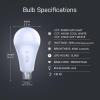 Feit Electric LED Three-Color Selectable Intellibulb – A23 with an E26 Medium Base Light Bulb – 300W Equivalent – 15 Year Life – 4060 Lumen – 2700K Soft White, 4000K Cool White and 5000K Daylight