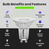 Feit Electric MR16 GU10 LED Bulbs, 50W Equivalent, Dimmable, 3000k Bright White, Spotlight Track Lighting Bulbs, Enhance Mini Split Reflector, BPMR16IFGU500930CA/6, 6 Count (Pack of 1)(3000k (Warm White))