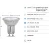 Feit Electric MR16 LED Reflector Light Bulb, 35W Equivalent, Dimmable, GU10 Base, 90+ CRI, 300 Lumen, Adjustable Color Temperature Track Lighting, 25,000-Hour Lifespan, BPMR16GU10353CCTCA/3, 3-Pack(75-Watt + Adjustable White)