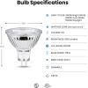 Feit Electric MR16 LED Reflector Light Bulb, 35W Equivalent, Dimmable, GU5.3 Base, 90+ CRI, 300 Lumen, Adjustable Color Temperature Track Lighting, 25,000-Hour Lifespan, BPFMW/3CCTCA/3/6, 18-Pack(50-watt + Adjustable White)