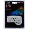 Feit Electric NL7/LED Color Changing LED Night Light, 4″ H x 1.4″ D(LED Sensor Night Light w/ 3 Plug Outlet)