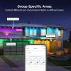 Feit Electric Permanent Outdoor Lights, Smart RGBIC String Lights, 50FT LED Christmas Lights, 2.4GHz WiFi-Enabled Under Eaves Light, Work with Alexa and Google Assistant, Weatherproof, SL50-36/RGB/AG(Multicolor)