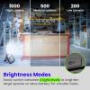 Feit Electric Portable LED Work Light, 360° Rotating Head, 3 Light Modes, 2000/1000/500 Lumens, Adjustable Working Light for Workshop Garage, 25,000-Hour Lifetime, WORK2000/FOLD/BAT(6500K Cool White)