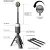 Feit Electric Portable LED Work Light with Tripod Stand, 1000 Lumens, Rechargeable Battery, USB Type-C Charging, Adjustable Spotlight Head, Collapsible to Handheld Lantern, WORK1000/TRIPOD/BAT