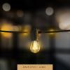 Feit Electric S14 LED Filament Light Bulbs, High Output, 2200K Warm White, 140 Lumens, String Light Replacement Bulbs, 15,000-Hour Lifespan, Clear Durable Housing, S14HO/822/FIL/12, 12 Pack
