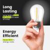Feit Electric S14 LED Filament Light Bulbs, High Output, 2200K Warm White, 70 Lumens, String Light Replacement Bulbs, 15,000-Hour Lifespan, Clear Durable Housing, S14/822/FILED/4, 4 Pack(2200k (Soft White))