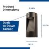 Feit Electric S5sqwm/830/Ddbz 7.5 Watt 500 Lumen 3000 Kelvin Bronze Dusk to Dawn Square Led Wall Light(Half Moon)