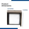Feit Electric S5sqwm/830/Ddbz 7.5 Watt 500 Lumen 3000 Kelvin Bronze Dusk to Dawn Square Led Wall Light(Square)