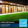 Feit Electric S5sqwm/830/Ddbz 7.5 Watt 500 Lumen 3000 Kelvin Bronze Dusk to Dawn Square Led Wall Light(Square)